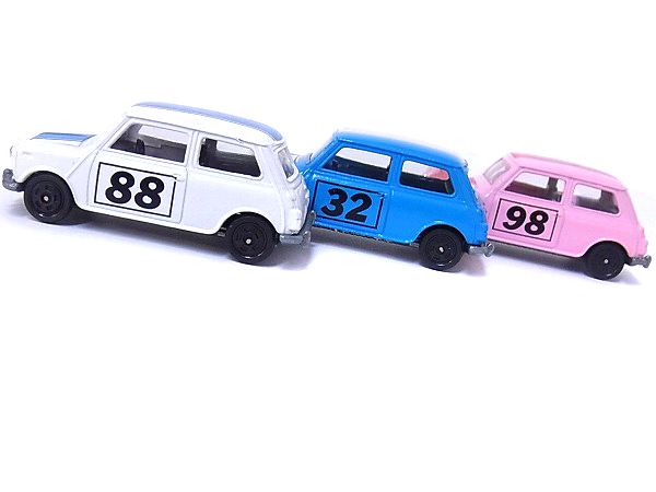 実際に弊社で買取させて頂いたトミカ 日本製BLMC ミニクーパー S/NO.F8/Mk-Ⅲ 3点セットの画像 4枚目