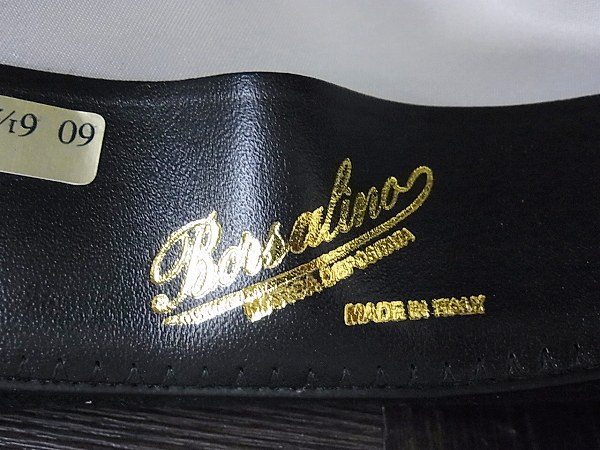 実際に弊社で買取させて頂いたボルサリーノ ラビットウール ファーフェルト兎中折れハット 黒の画像 3枚目