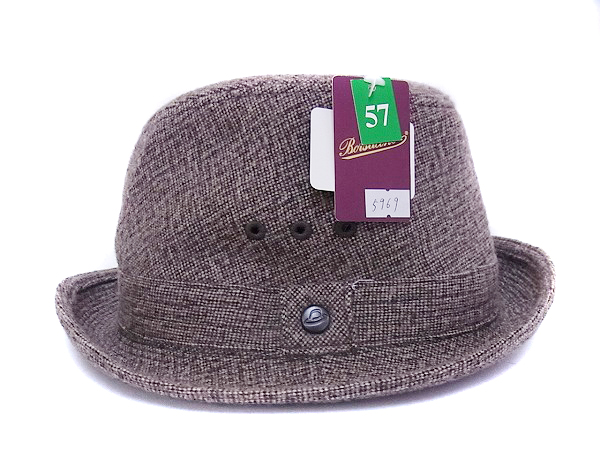 実際に弊社で買取させて頂いたBorsalino/ボルサリーノ ウール 中折ハット ブラウン 日本製の画像 5枚目