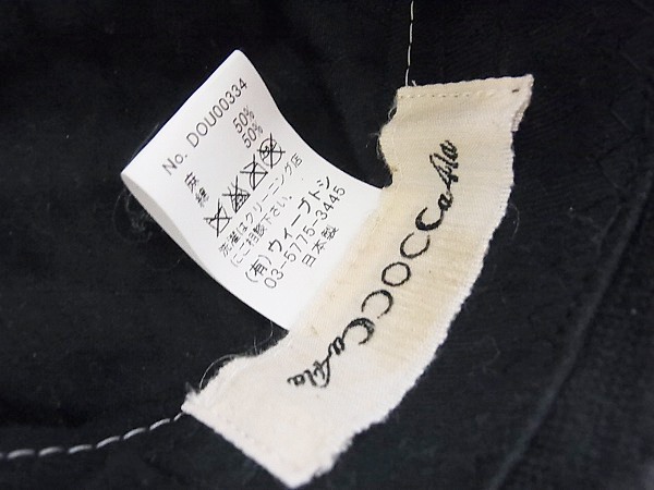 実際に弊社で買取させて頂いたCA4LA/カシラ ワイヤー入りハット ペイズリー柄 黒 帽子の画像 4枚目