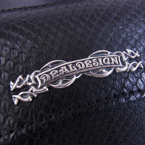 実際に弊社で買取させて頂いた【カスタム】DEAL DESIGN/ディールデザイン インレイアックスウォレット パイソンの画像 6枚目