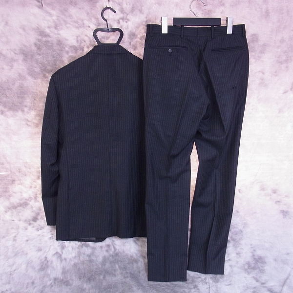 実際に弊社で買取させて頂いた☆EDIFICE/エディフィス ストライプ スーツ セットアップ 44の画像 1枚目