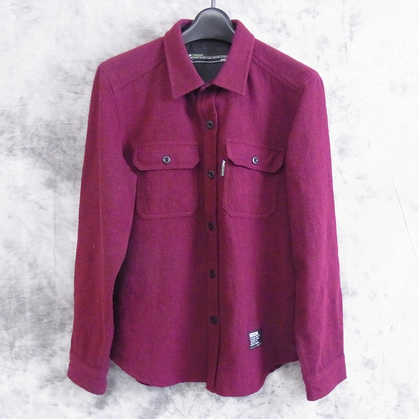 実際に弊社で買取させて頂いた☆BACKCHANNEL/バックチャンネル ウール胸ポケ 長袖シャツ/S