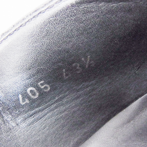 実際に弊社で買取させて頂いたGIORGIO ARMANI/ジョルジオアルマーニ プレーン レザーシューズ/43.5の画像 5枚目