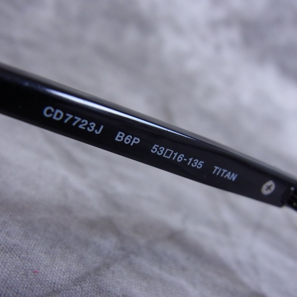 実際に弊社で買取させて頂いたChristian Dior/ディオール メガネフレーム ハーフリム チタン CD7723Jの画像 5枚目