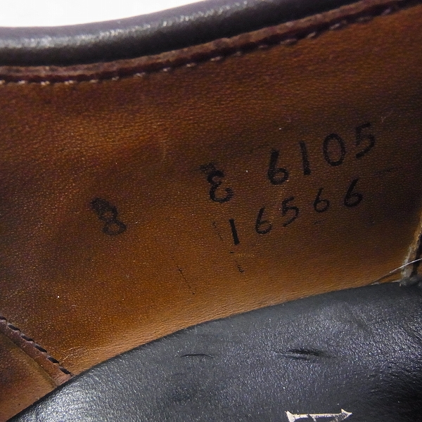 実際に弊社で買取させて頂いたAllen Edmonds/アレンエドモンズ STRAND/ストランド メダリオン/8/16566の画像 5枚目