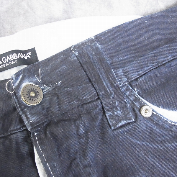 実際に弊社で買取させて頂いたArmani Exchange/DOLCE&GABBANA 加工デニム 等 33LONG/46 パンツ 2点SETの画像 3枚目
