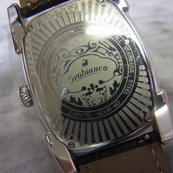 実際に弊社で買取させて頂いたOrobianco/オロビアンコ レッタンゴラ クォーツ腕時計/OR-0012N【動作未確認】の画像 3枚目