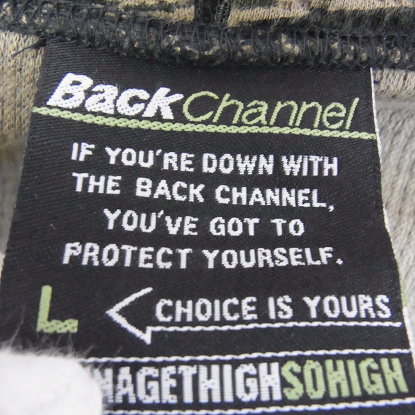 実際に弊社で買取させて頂いた☆【ジャンク】Back Channel/バックチャンネル カモフラ ジップアップパーカー/Lの画像 2枚目