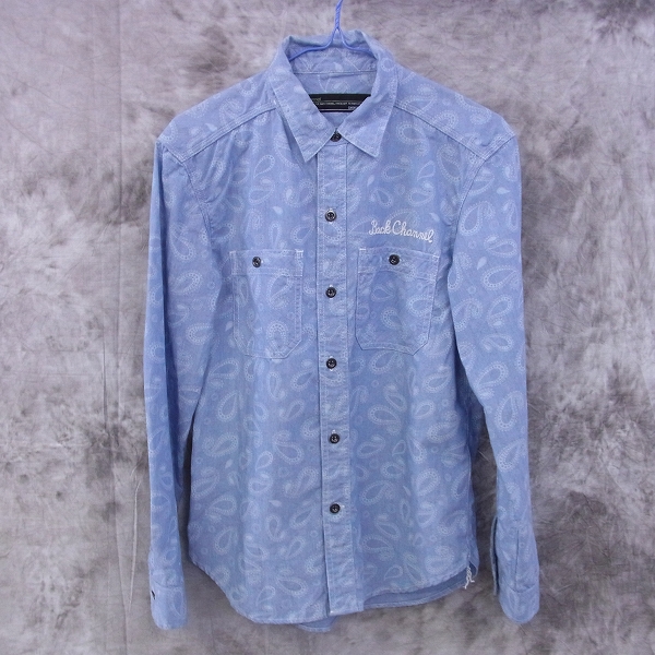実際に弊社で買取させて頂いた☆Back Channel/バックチャンネル ペイズリー柄シャンブレーシャツ/S