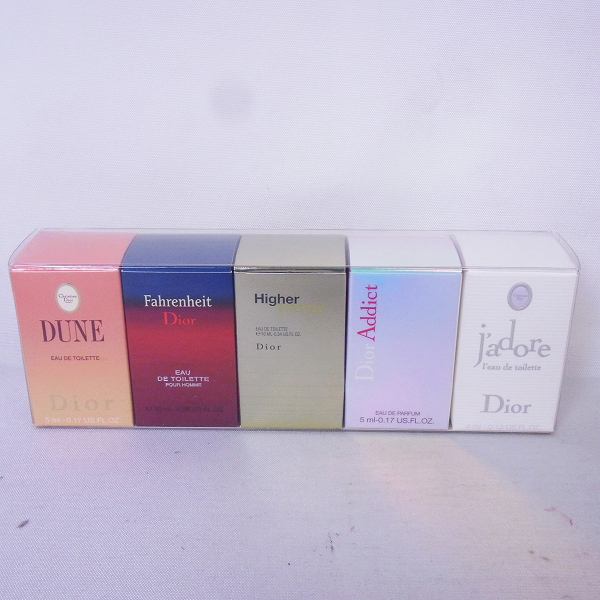 実際に弊社で買取させて頂いたChristian Dior/ディオール Addict/DUNE/jadore等 EDT 香水 5点セットの画像 2枚目