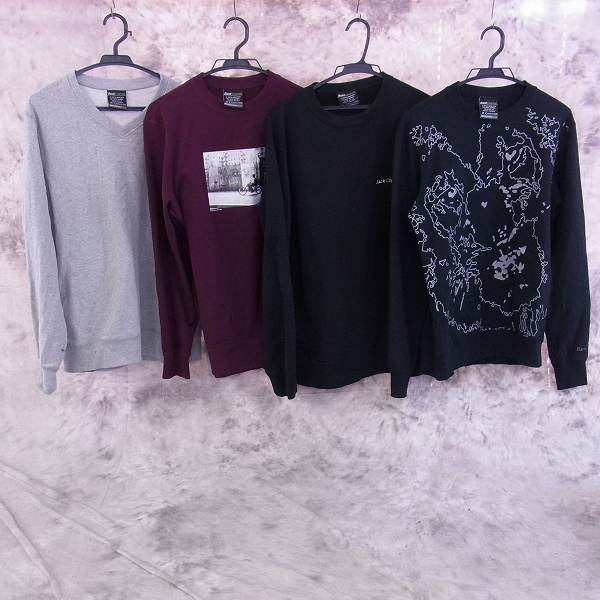 実際に弊社で買取させて頂いたBack Channel/バックチャンネル Vネック/総柄/裏起毛等 スウェット 4点SET