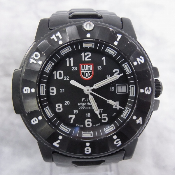 実際に弊社で買取させて頂いたLUMINOX/ルミノックス F-117 ナイトホーク シリーズ3400