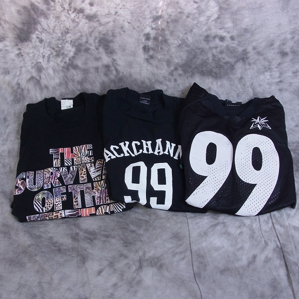実際に弊社で買取させて頂いたBack Channel/バックチャンネル NITRAID/ナイトレイド プリント Tシャツ M/L 3点SET