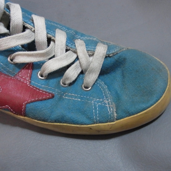 実際に弊社で買取させて頂いた★GOLDEN GOOSE/ゴールデングース ハイカット スニーカー/G15U591 A6/42の画像 6枚目