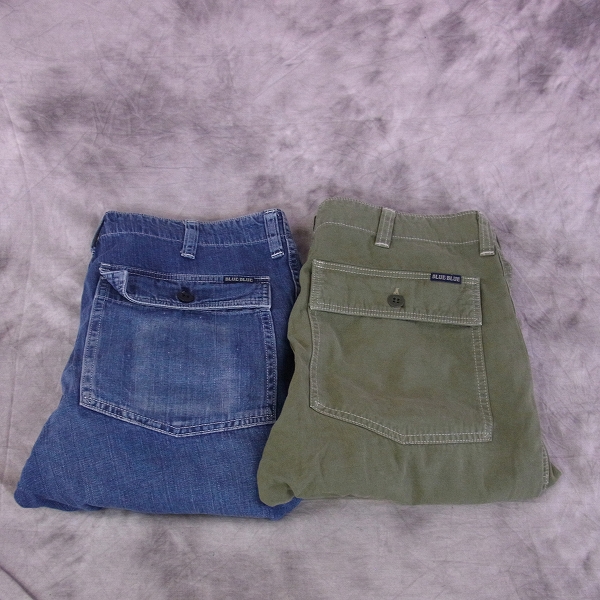 実際に弊社で買取させて頂いたBLUE BLUE/ブルーブルー デニムショーツ チノショーツ 2点SET