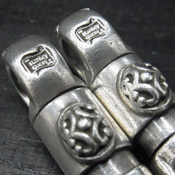 実際に弊社で買取させて頂いた★STANLEY GUESS/スタンリーゲス 2スモールバレルクリップ 12リンク ウッドボール ウォレットチェーンの画像 2枚目