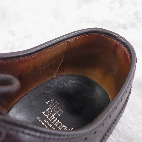 実際に弊社で買取させて頂いたAllen Edmonds/アレンエドモンズ STRAND/ストランド メダリオン/8/16566の画像 4枚目