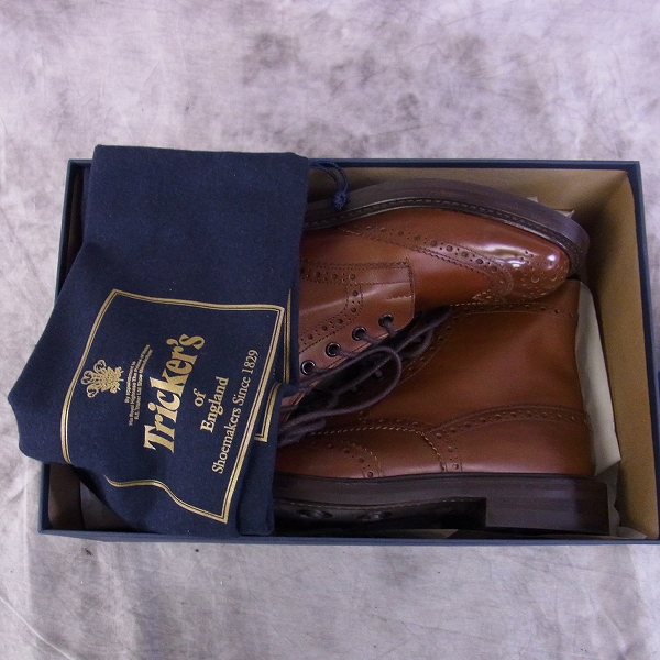 実際に弊社で買取させて頂いたTrickers/トリッカーズ ウイングチップ/カントリブーツ M2508/8の画像 7枚目