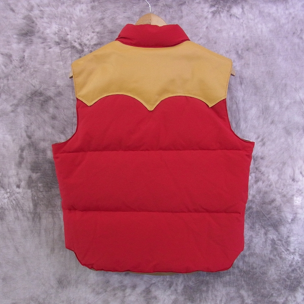 実際に弊社で買取させて頂いた☆SUGAR CANE/シュガーケーン 東洋 レザーヨーク ダウンベスト SC12340/Mの画像 1枚目