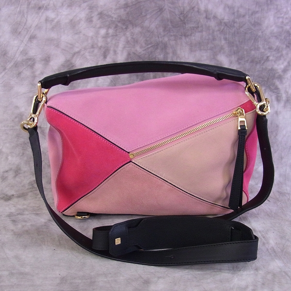 実際に弊社で買取させて頂いたLOEWE/ロエベ パズルバッグ ショルダー スエードの画像 1枚目