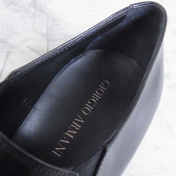 実際に弊社で買取させて頂いたGIORGIO ARMANI/ジョルジオ アルマーニ レザーシューズ 44の画像 4枚目