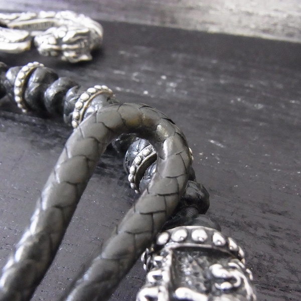 実際に弊社で買取させて頂いたLEATHERS AND TREASURES/レザーズ アンド トレジャーズ 4ライオンブレイデッドビーズウォレットチェーンw/ケルティッククリップの画像 7枚目