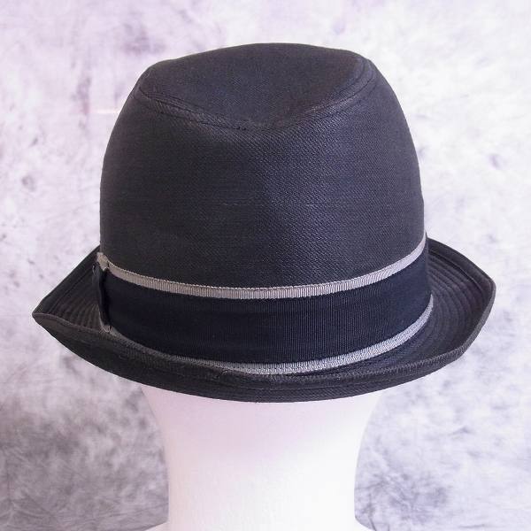 実際に弊社で買取させて頂いたBorsalino/ボルサリーノ リネン/コットン 中折れハット/58の画像 3枚目