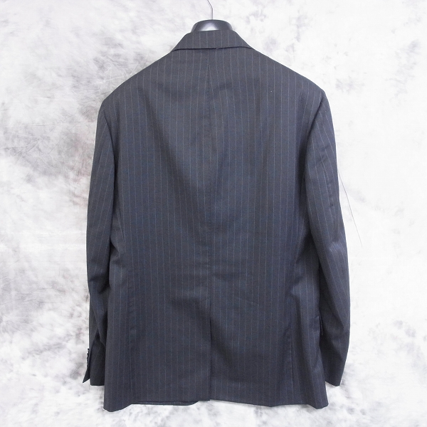 実際に弊社で買取させて頂いた☆ETRO/エトロ 裏ペイズリー 2Bストライプスーツ セットアップ 46の画像 1枚目