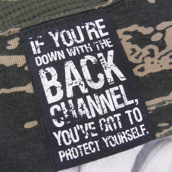 実際に弊社で買取させて頂いた☆【ジャンク】Back Channel/バックチャンネル カモフラ ジップアップパーカー/Lの画像 5枚目