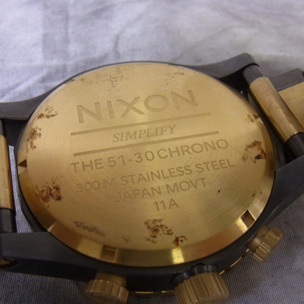 実際に弊社で買取させて頂いたNIXON/ニクソン クォーツ腕時計 THE51-30CHRONO/A083-595【動作未確認】の画像 5枚目