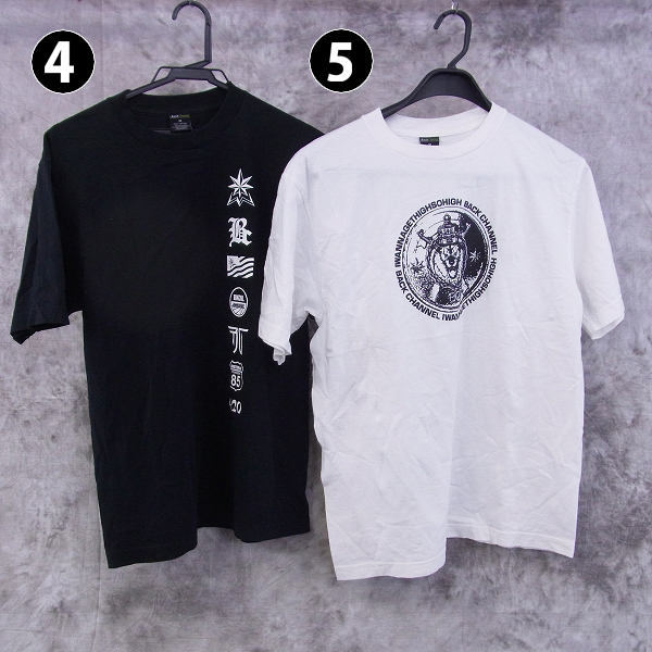 実際に弊社で買取させて頂いた☆Back Channel/バックチャンネル プリントTシャツ/メッシュシャツ M 5点SETの画像 2枚目