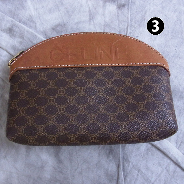 実際に弊社で買取させて頂いたCELINE/セリーヌ  Salvatore Ferragamo/フェラガモ マカダム柄 トートバッグ/ポーチ/コインケース等 4点SETの画像 3枚目