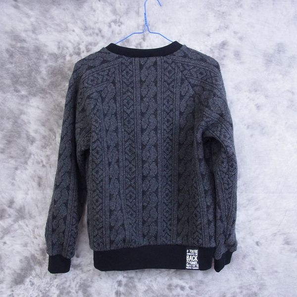 実際に弊社で買取させて頂いた☆Back Channel/バックチャンネル ウール ケーブル スウェット/Sの画像 1枚目