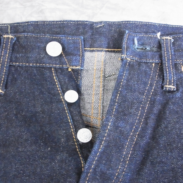 実際に弊社で買取させて頂いたDENIME/ドゥニーム XX ワンウォッシュ 14オンス セルビッチデニム 30の画像 3枚目