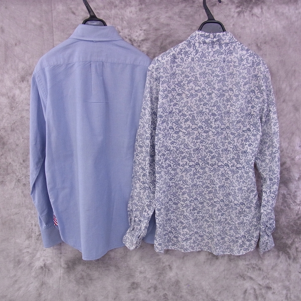 実際に弊社で買取させて頂いた☆Simplicite plus/シンプリシテ プリュス Brooks Brothers/ブルックスブラザーズ ペイズリー柄等  長袖シャツ 2点SETの画像 1枚目