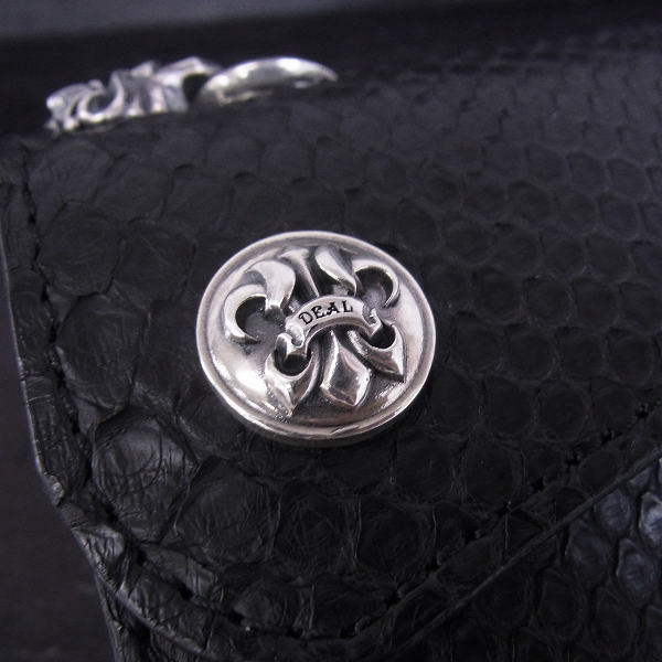 実際に弊社で買取させて頂いた【カスタム】DEAL DESIGN/ディールデザイン インレイアックスウォレット パイソンの画像 5枚目