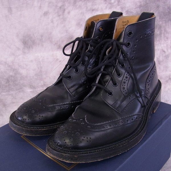 実際に弊社で買取させて頂いたTricker's/トリッカーズ　カントリブーツ M2508 ブラック/7.5