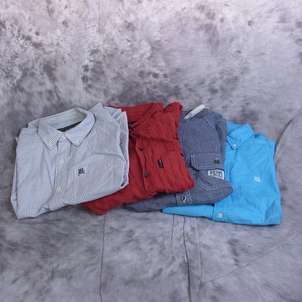 実際に弊社で買取させて頂いたBack Channel/バックチャンネル デザインシャツ/S 4点SET