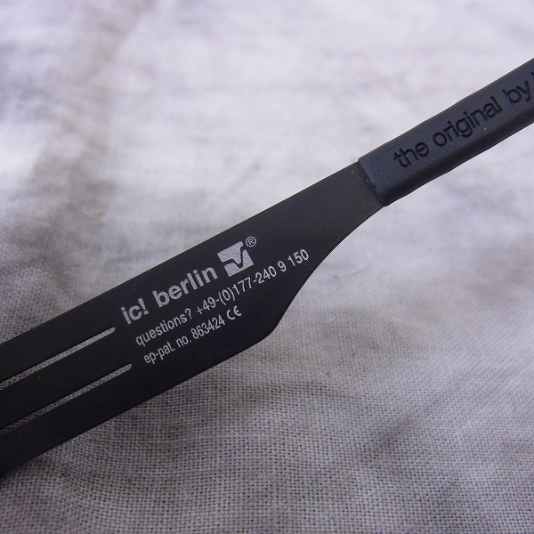 実際に弊社で買取させて頂いたic! berlin/アイシーベルリン デザインメガネフレーム フルリムの画像 3枚目