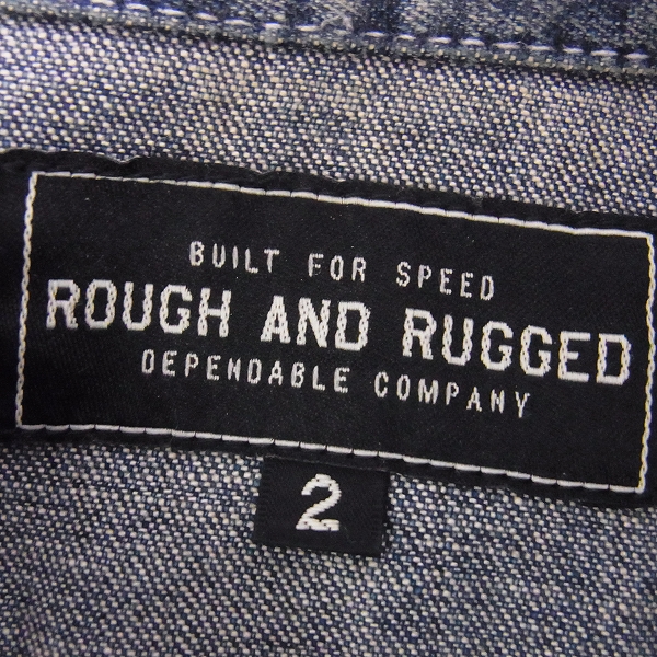 実際に弊社で買取させて頂いた☆ROUGH AND RUGGED/ラフアンドラギット デニムジャケット/2の画像 2枚目