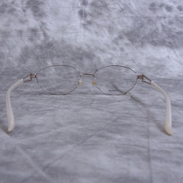 実際に弊社で買取させて頂いたChristian Dior/ディオール メガネフレーム ラウンド チタン CD-7635Jの画像 2枚目