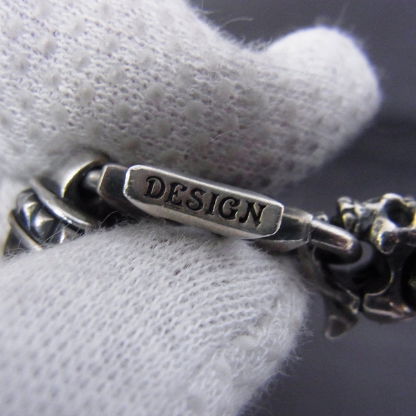 実際に弊社で買取させて頂いたDEAL DESIGN/ディールデザイン ファングド スカル レザーブレスレットの画像 3枚目