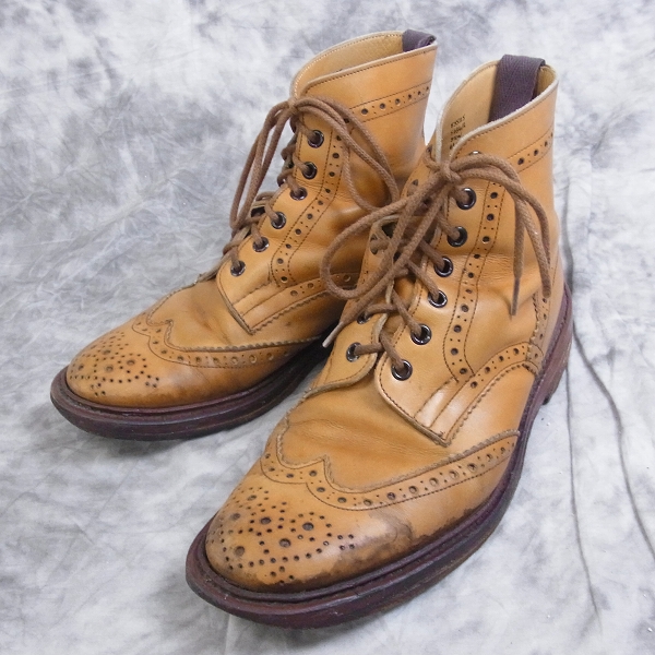 実際に弊社で買取させて頂いたTrickers/トリッカーズ カントリーブーツ/ウィングチップブーツ 563412