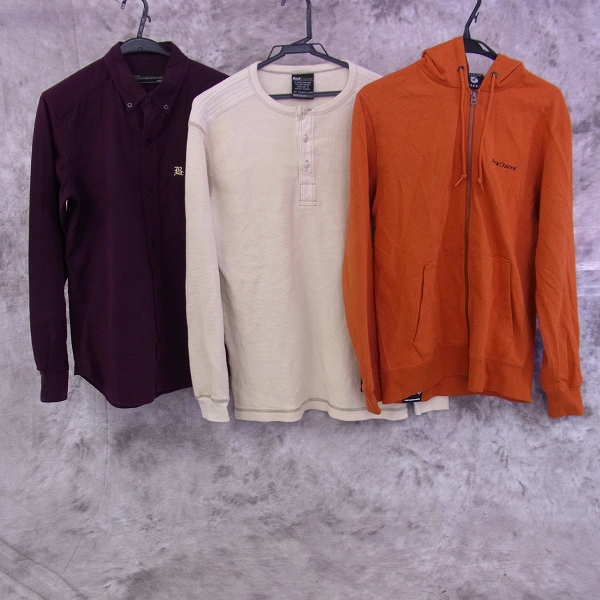 実際に弊社で買取させて頂いた☆BACKCHANNEL/バックチャンネル　 ヘンリーネックサーマルカットソー/パーカー/シャツ 3点SET