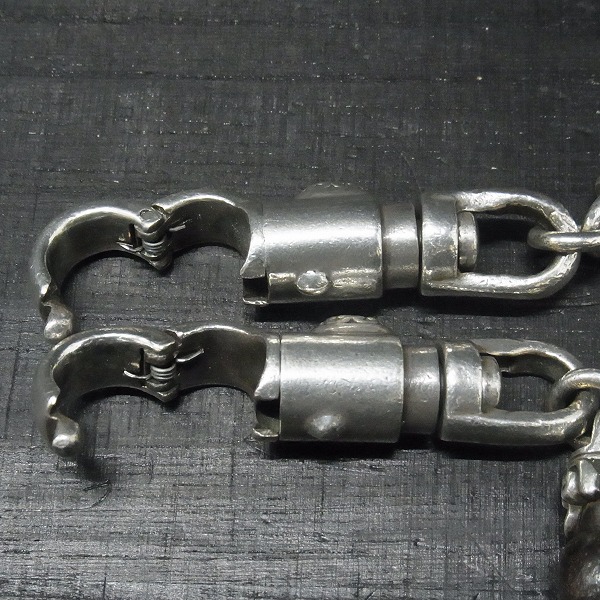 実際に弊社で買取させて頂いた★STANLEY GUESS/スタンリーゲス 2スモールバレルクリップ 12リンク ウッドボール ウォレットチェーンの画像 4枚目