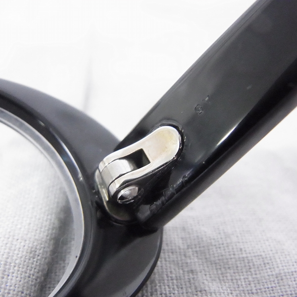 実際に弊社で買取させて頂いた白山眼鏡店/ハクサンガンキョウテン メガネフレーム 度入り フルリム ブラック の画像 6枚目