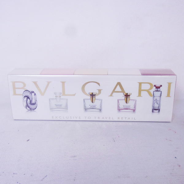 実際に弊社で買取させて頂いた【未開封】BVLGARI/ブルガリ EXCLUSIVE TRAVEL RETAIL 香水5点セットの画像 1枚目