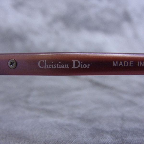 実際に弊社で買取させて頂いたChristian Dior/ディオール メガネフレーム ハーフリム チタン CD7723Jの画像 4枚目