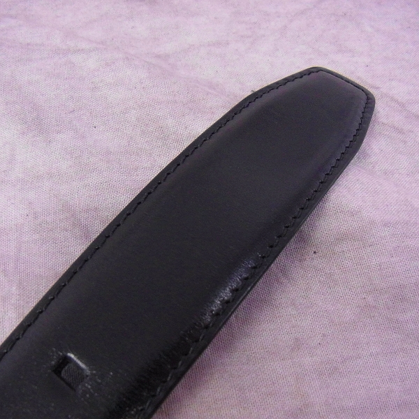 実際に弊社で買取させて頂いたBVLGARI/ブルガリ レザーベルト ブラックの画像 3枚目